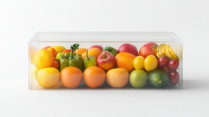 Blank fruit and vegetable packaging mockup, 