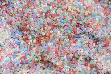 close up of colorful Pebble