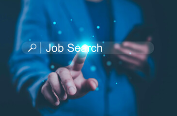 Businessman showing technology information search, internet, website, information, www, technology,...