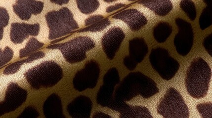 Leopard print fabric pattern background image. Stylish spotted textile design a captivating backdrop for fashion projects.