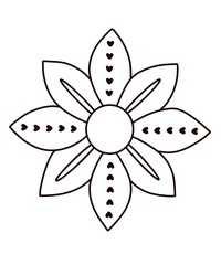 vector illustration of a flower