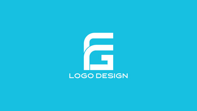 Contemporary FG lettermark logo with clean typography, ideal for modern brands, consulting firms, or personal identity design