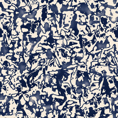 Watercolor Painted Abstract Doodles Pattern