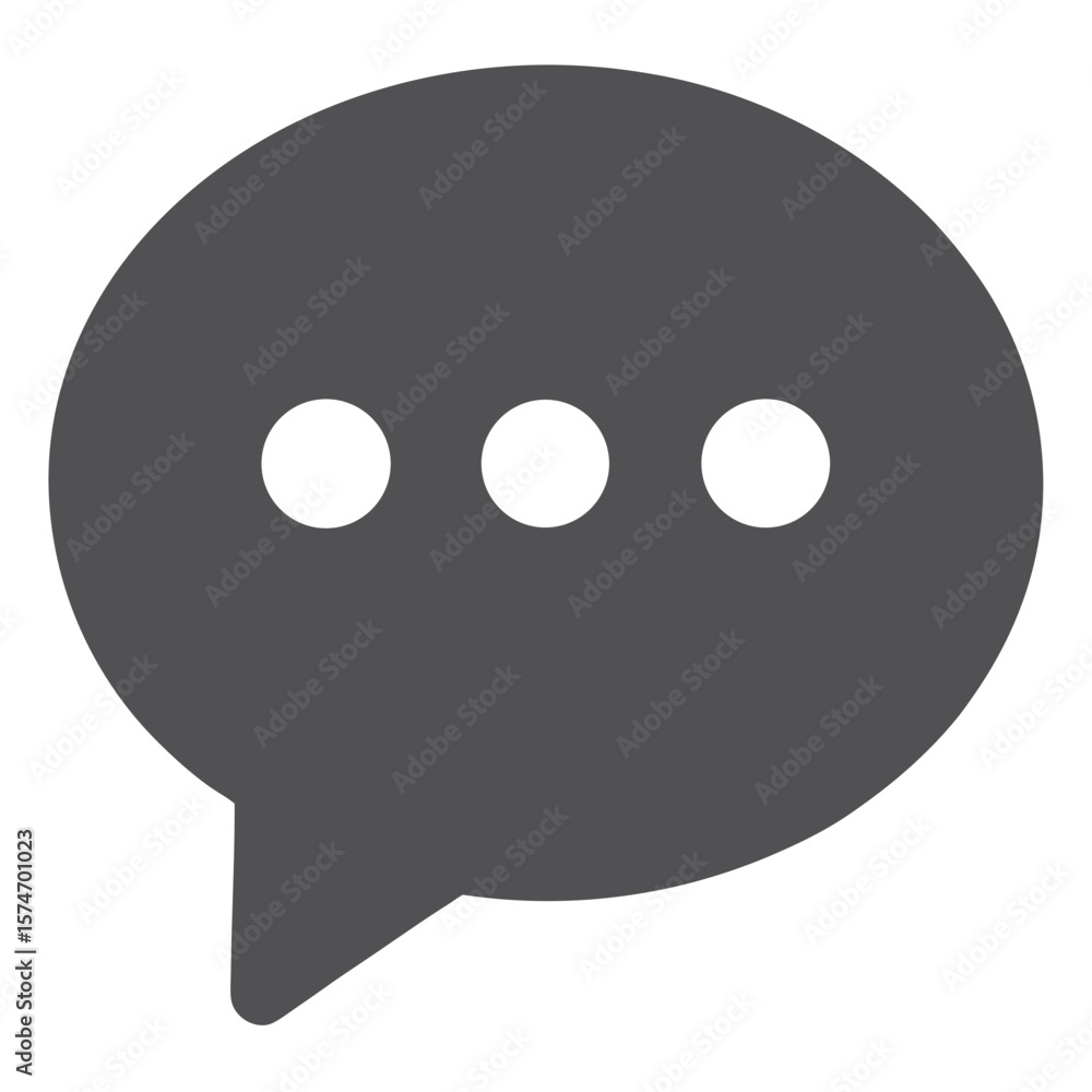 Aufkleber speech bubble vector icon communication message symbol