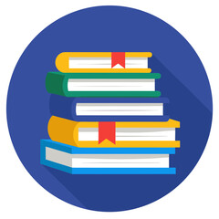 Stack of Books Vector Illustration Education and Learning