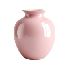 Elegant pink ceramic vase home decor beautiful glossy design simple shape