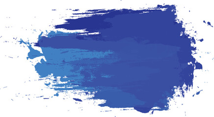 Abstract blue watercolor hand painted spot. Artistic creative background