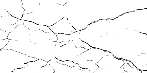 Crack Texture. The cracks concrete texture white and black. Cracked earth. Structure of cracking .Cracks background, cracks texture, grunge background. Cracks in a wall background


