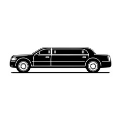Limousine Silhouette , Limousine vector