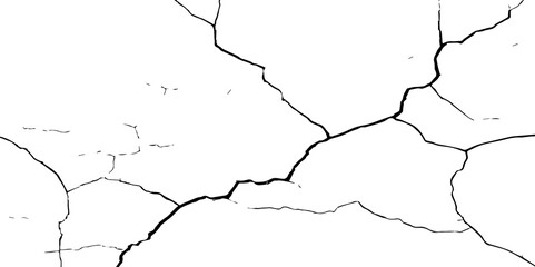 Crack Texture. The cracks concrete texture white and black. Cracked earth. Structure of cracking .Cracks background, cracks texture, grunge background. Cracks in a wall background
