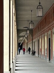 Arched Walkway  in Historic European Architecture