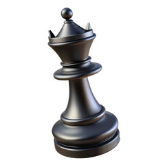 Solitary chess queen piece high quality 3d rendering icon land transportation isolated on white background
