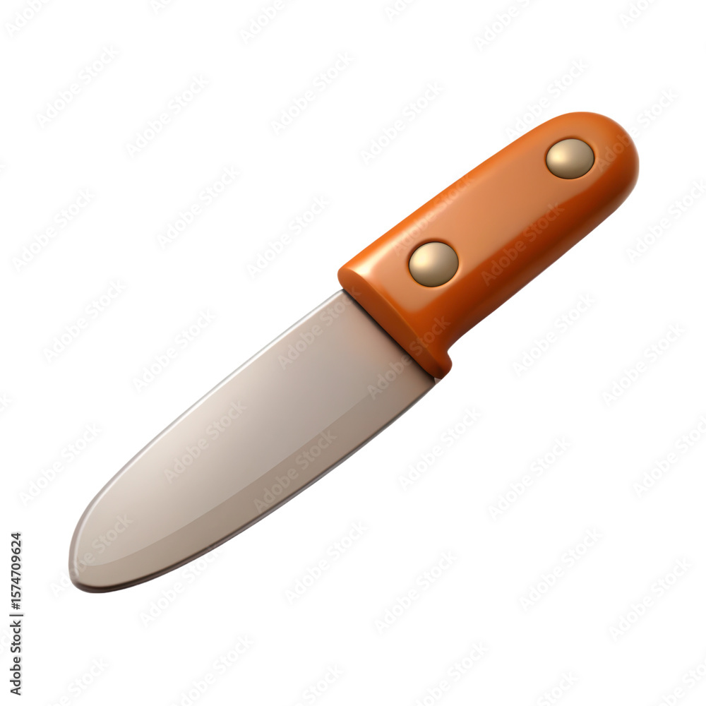 Poster high quality 3d rendering icon simple knife isolated on backdrop land transportation isolated on whi