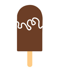 Popsicle clip art design on plain white transparent isolated background for sign, decal, card, shirt, hoodie, sweatshirt, apparel, tag, mug, icon, poster or badge
