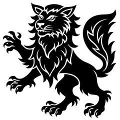 Obraz premium heraldic lion head