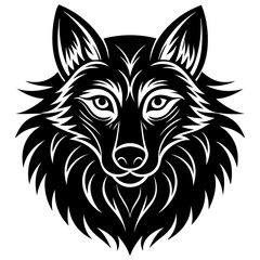 Fototapeta premium wolf head vector