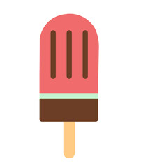 Popsicle clip art design on plain white transparent isolated background for sign, decal, card, shirt, hoodie, sweatshirt, apparel, tag, mug, icon, poster or badge
