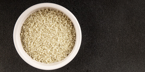 Food salt crystals sea food salt spices additive gourmet food background on the table rustic food top view copy space