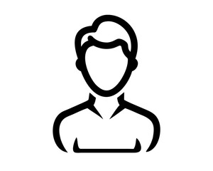 A gender neutral user profile head silhouette design vector transparent illustration