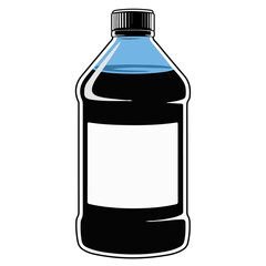 bottle vector isolated on white background