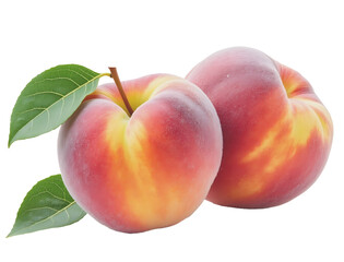 peach isolated on white