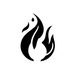 Obraz premium Single Flame Icon 