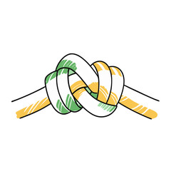 Friendship Knot Symbolizing Unity and Peace for Peace Day, Educational Content, Social Awareness Campaigns, and Cultural Celebrations  