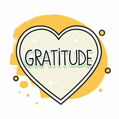 Heart of Gratitude with Colorful Background for Peace Day Celebrations, Mindfulness Blogs, Wellness Websites, and Inspirational Card Designs  