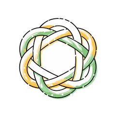 Friendship Knot Symbolizing Peace and Unity for Peace Day, Awareness Campaigns, Social Media Posts, and Educational Material  