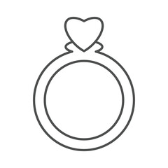 Antique Ring  thinline icon , vector, pixel perfect, illustrator file 
