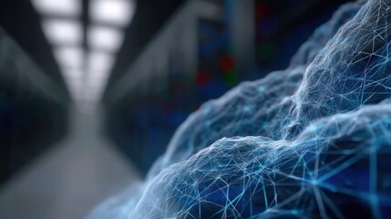 Abstract Digital Network Mesh in Data Center Server Environment