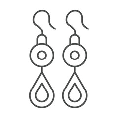 Ear Studs thinline icon , vector, pixel perfect, illustrator file 
