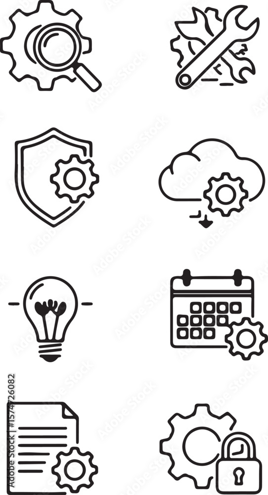 Poster a set of hand-drawn arrow and speech bubble icons representing social communication concepts and int