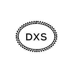 DXS  logo design on white background.