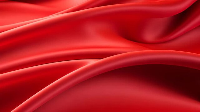 Abstract background of red silk with metallic fluid texture, luxury concept of high quality packaging and fashion branding.