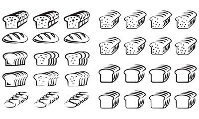 Hand drawn bakery products