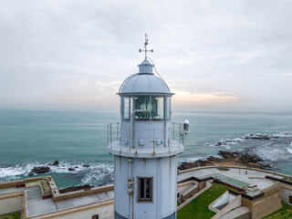 Faro del Castillo de San Sebastián en Cádiz, Andalucía