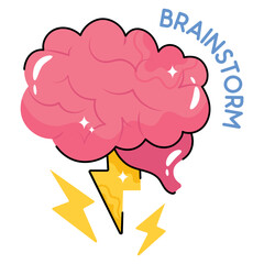 Cartoon Brain stroom energy