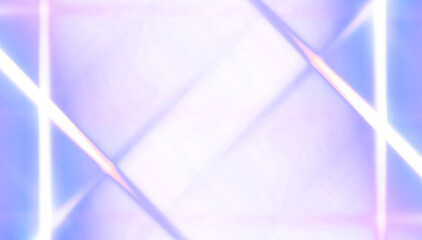 Futuristic abstract light leaks transparent background. featuring vibrant purple and blue neon beams in PNG.