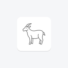 Wild Goat, vector, pixel perfect, illustrator file