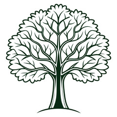 Fototapeta premium vector tree silhouette isolated