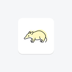 Tenrec, vector, pixel perfect, illustrator file