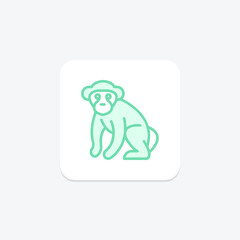Chimpanzee, vector, pixel perfect, illustrator file