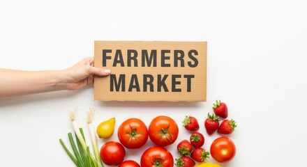 Farmers Market Action Fresh Produce Display Open-Air Venue Food Photography Natural Environment Close-Up Perspective Community Engagement