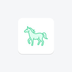 Wild Horse, vector, pixel perfect, illustrator file