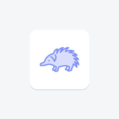 Echidna, vector, pixel perfect, illustrator file