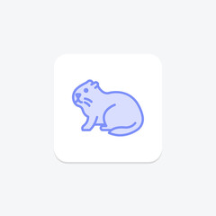 Coypu, vector, pixel perfect, illustrator file