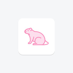 Groundhog, vector, pixel perfect, illustrator file