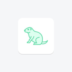 Prairie Dog, vector, pixel perfect, illustrator file
