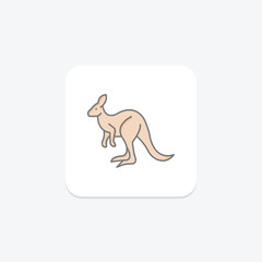 Kangaroo, vector, pixel perfect, illustrator file